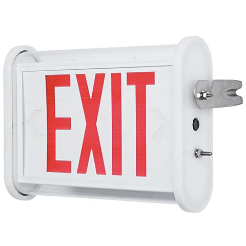 High Pressure Hosedown LED Exit Sign - Battery Backup