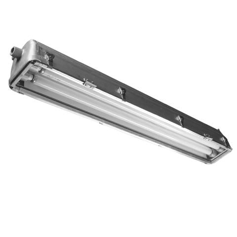 Light Fixture - Marine, C1 D2 - 2 x 4' T8 LFL - Rotating Mount (w/ Emergency Backup Option)