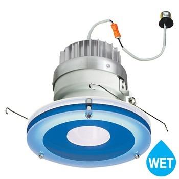 Nora 6 Inch Adjustable LED Retrofit Diamond Unit LED Recessed Light Reflector for Decorative Glass Wet Location