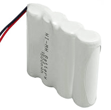 Battery Pack AA 4.8V 700mAh NiCad - 1x4 Inline