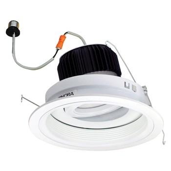 Nora 6 Inch Adjustable LED Retrofit Diamond Unit LED Recessed Light with Regressed Reflector