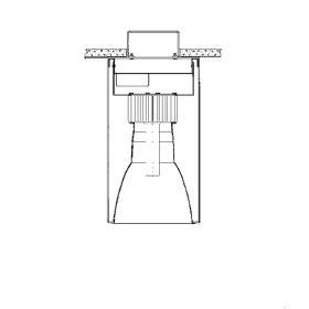 Vantage White 6 in. 42W CFL Ceiling Mount Fixture
