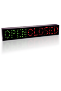 Weatherproof LED Directional Sign - 33 X 6