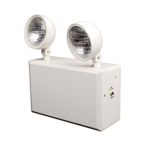Emergency Light - Commercial Plastic - 6 Volt 100 Watt - Remote Head Ready