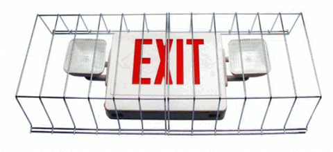 Wire Guard for Large Exit Signs - 29" x 8" x 10"